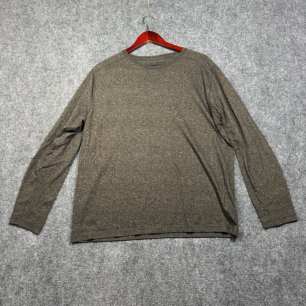 John Bartlett Consensus Shirt Mens Large Tee Cotton Blend Long Sleeve Crew Neck